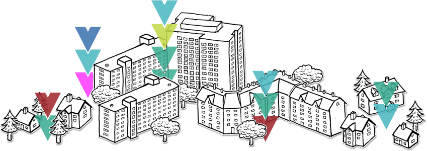 Illustratives Ambiente der Stadt